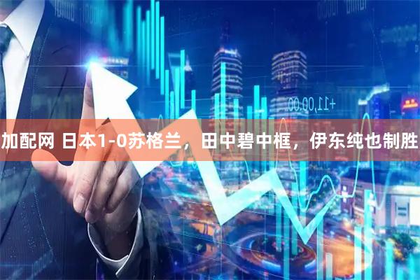 加配网 日本1-0苏格兰，田中碧中框，伊东纯也制胜